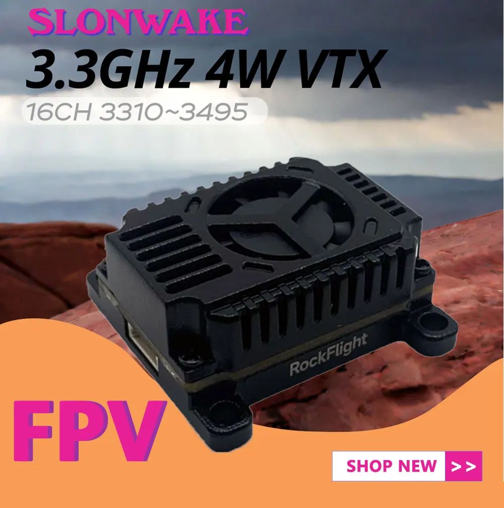 SLONWAKE FPV 3.3G 16CH 4000mW  - Drone Frame avaliação e preço