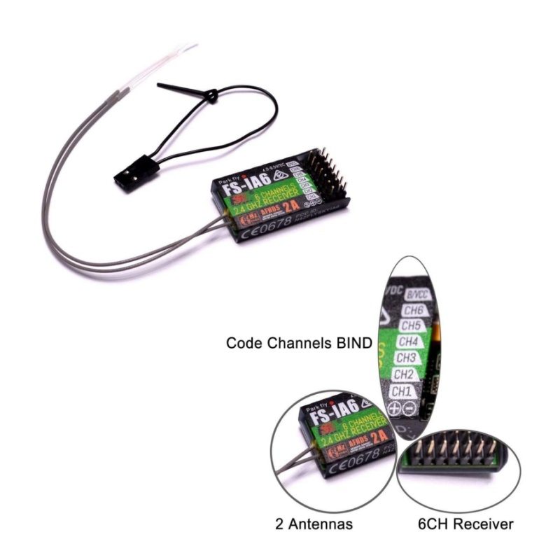 Flysky FS-IA6 Receiver 6CH Dua - Drone Antenna avaliação e preço