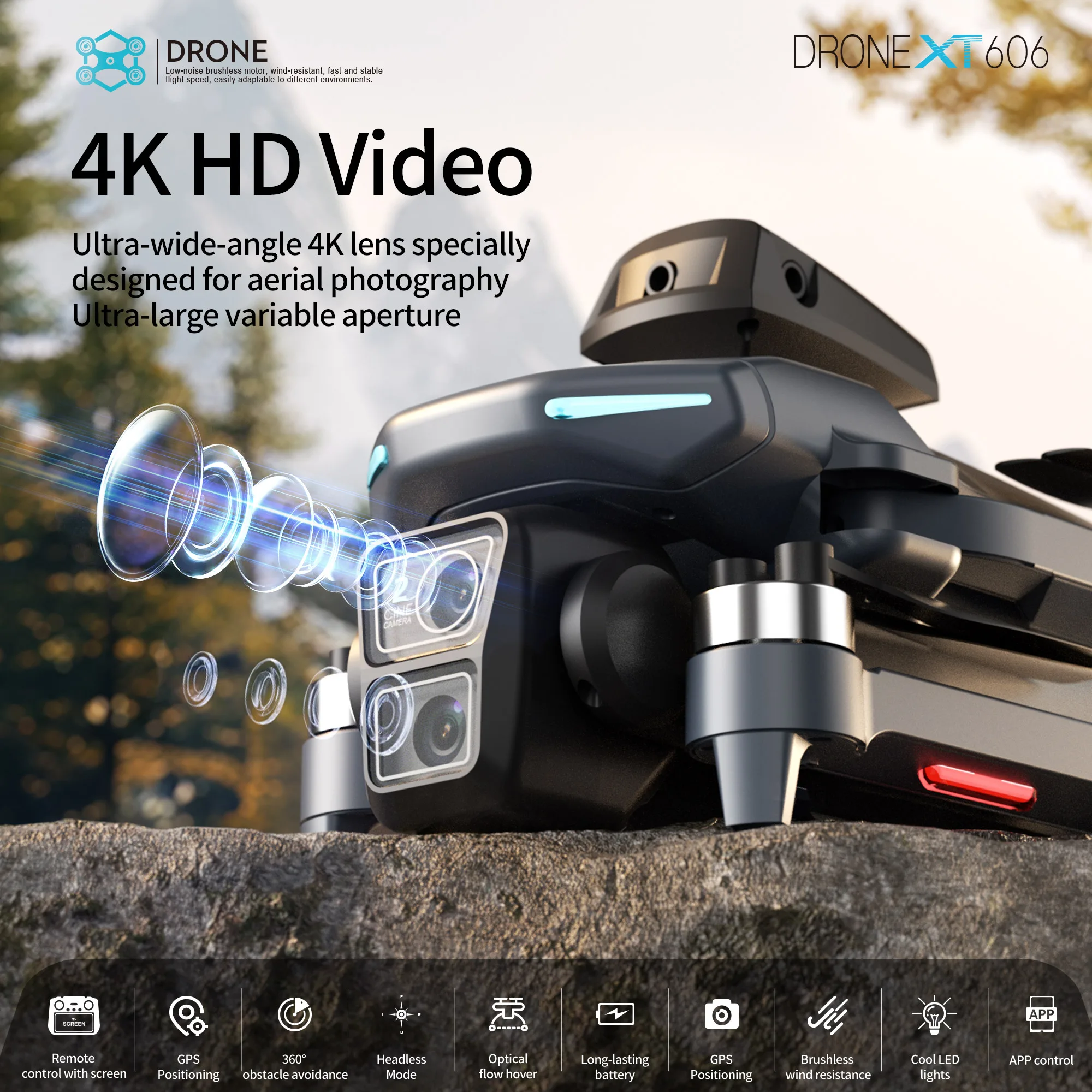 Lenovo XT606 Drone Professiona - Drone Gps Mount avaliação e preço