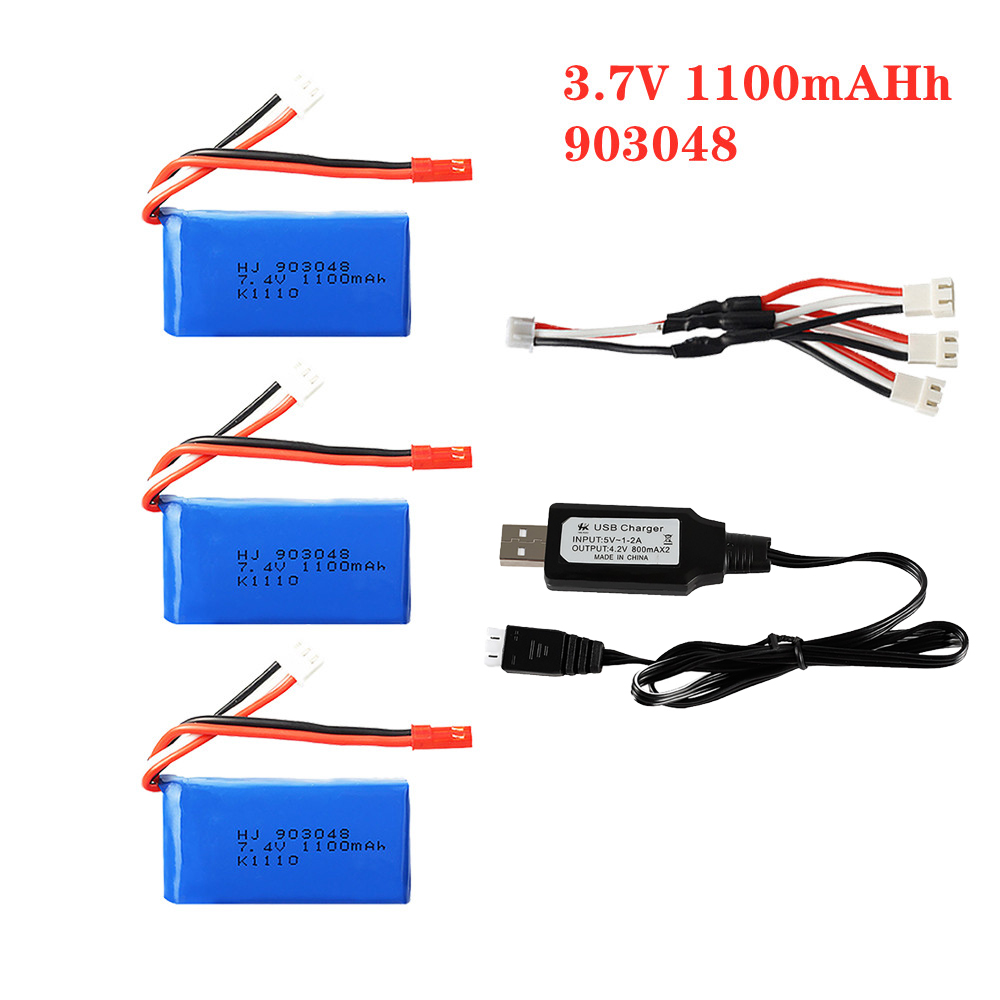1-5pcs 7.4V 1100mah 903048 LiP - Drone Charger avaliação e preço