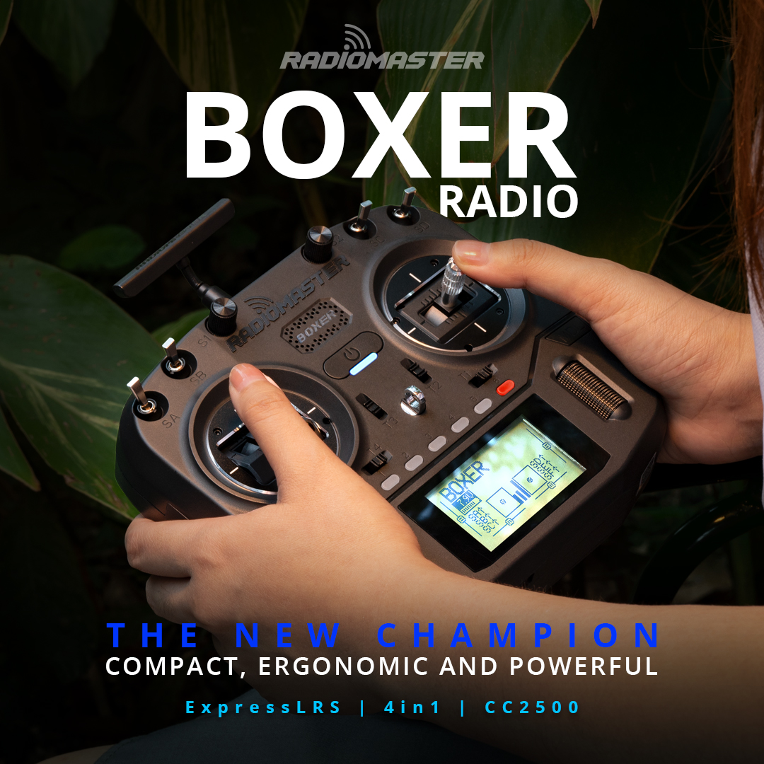 RadioMaster Boxer  2.4G 16ch H - Drone Gimbal avaliação e preço
