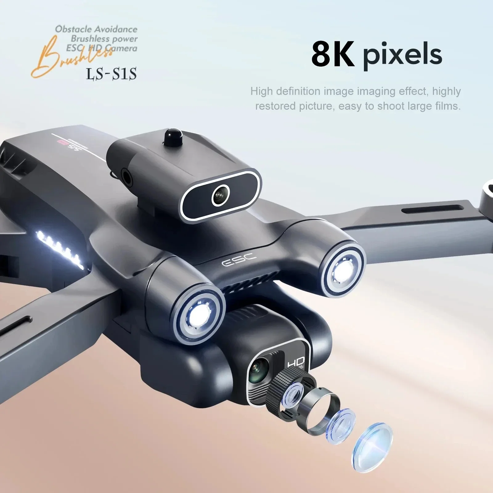 New S1S 5G GPS Drone Camera 8K - Drone Gps Module avaliação e preço