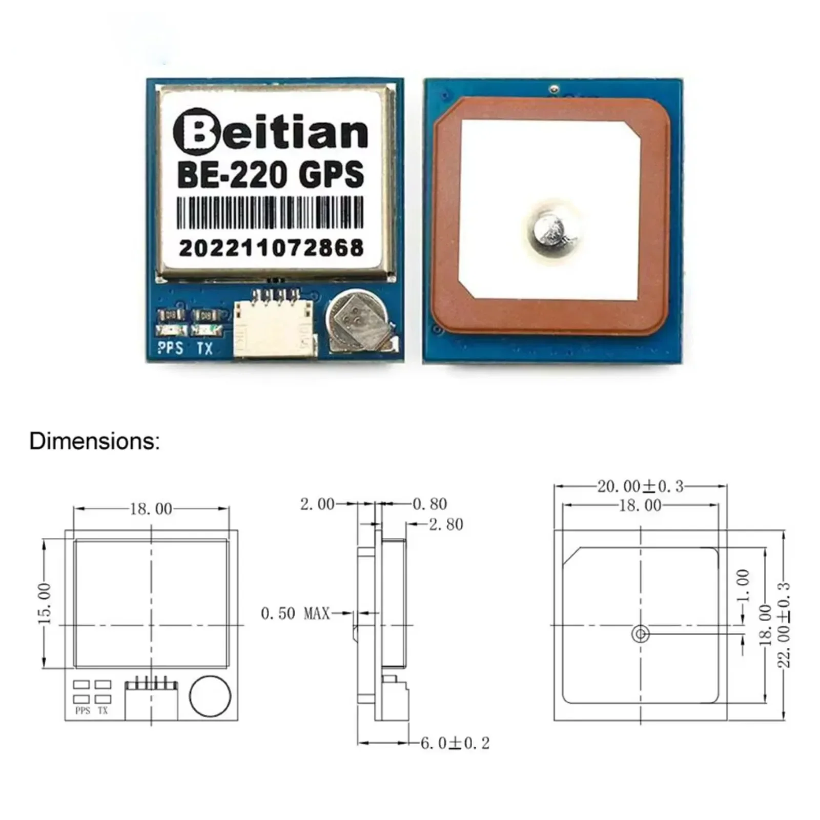 BE-220 M10050 Ultra-Low Power  - Drone Gps Module avaliação e preço
