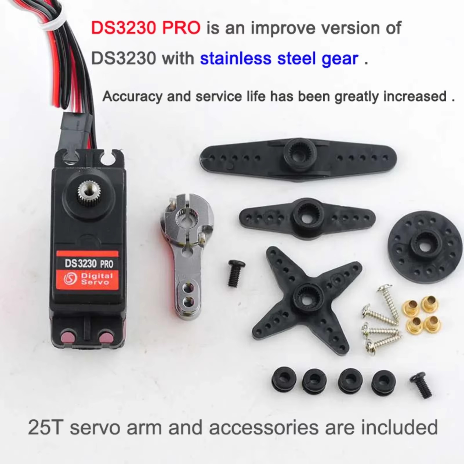 4Pcs DS3230PRO 30KG Digital Se - Drone Arm avaliação e preço