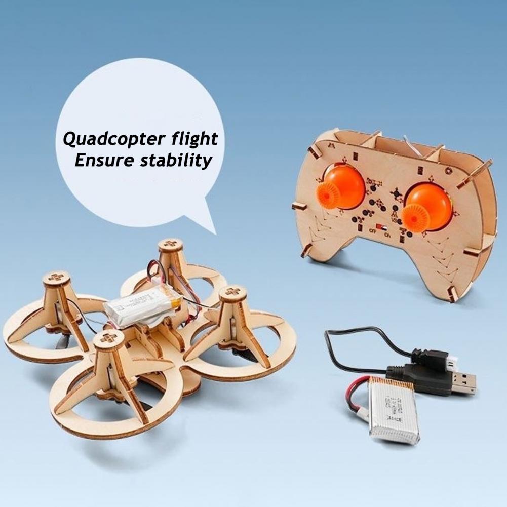 Rc Drone Toy Wooden Drone Puzz - Drone Gimbal avaliação e preço