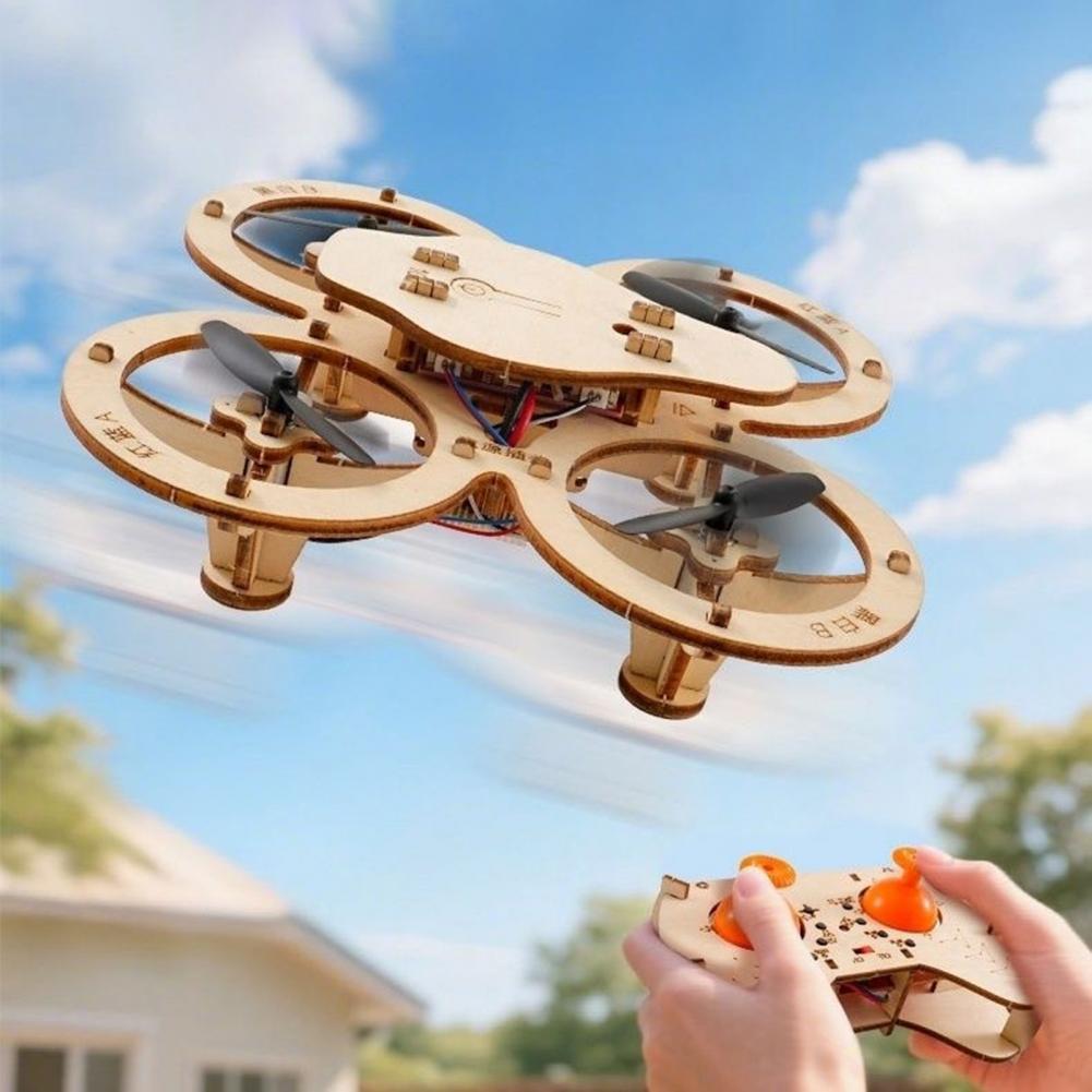 Rc Drone Toy Wooden Drone Puzz - Drone Gimbal avaliação e preço