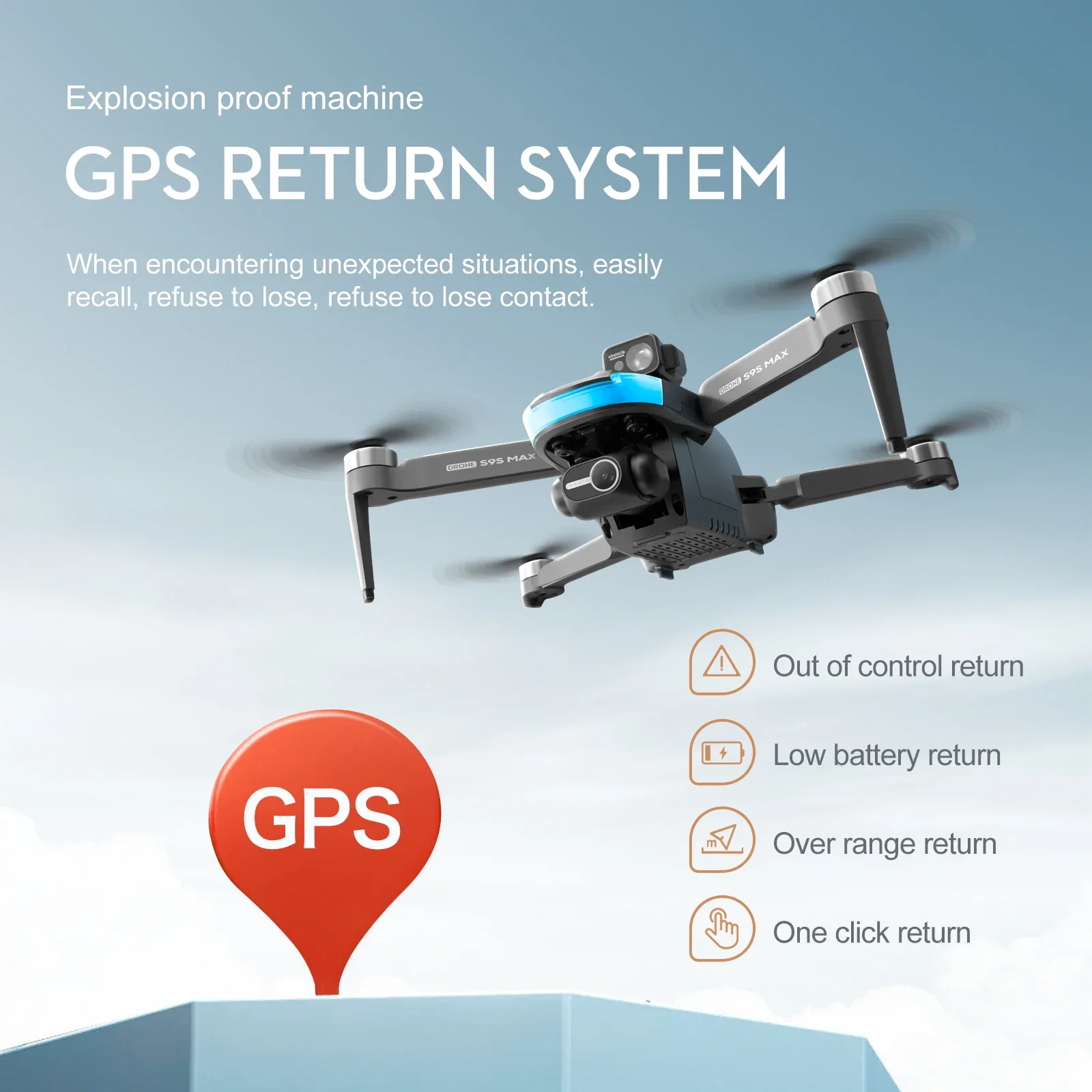 NEW S9S MAX MINI Drone 4K 2-Ax - Drone Gps Module avaliação e preço