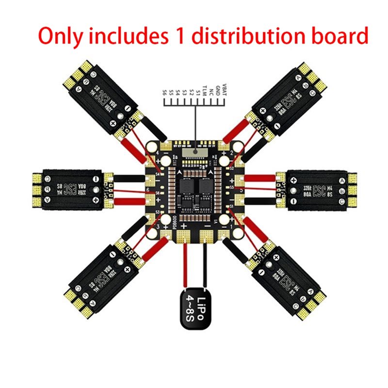 【CYBER MONDAY】1 Pc PDB600A 8S  - Drone Power Distribution Board avaliação e preço