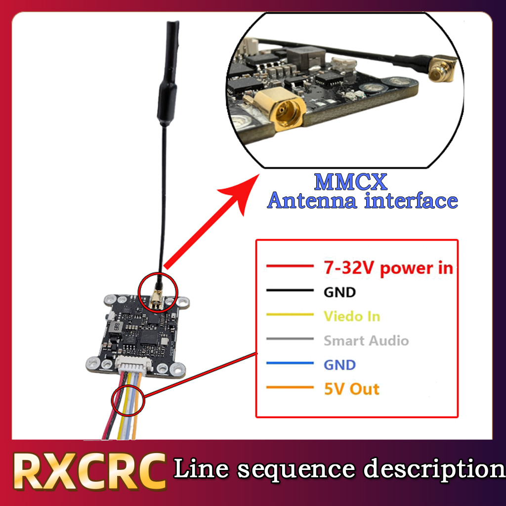 RXCRC 5.8G Module 48CH 1.6W VT - Drone Frame avaliação e preço