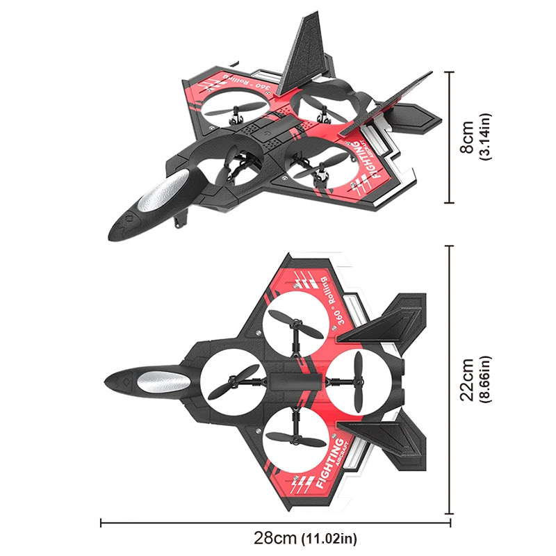 S98 RC Foam Stunt Aircraft Toy - Drone Led Light avaliação e preço