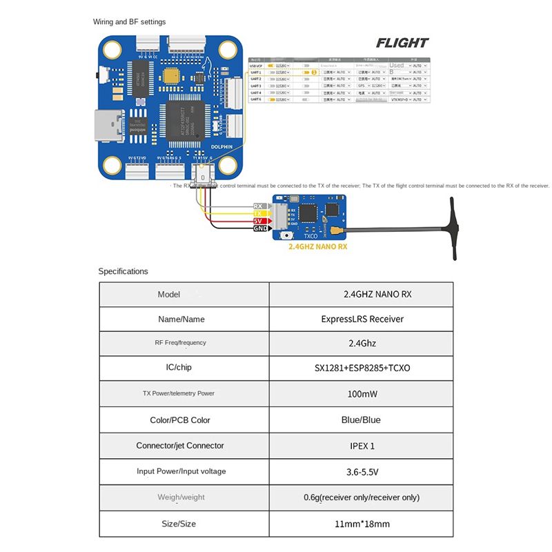 A63T-ELRS RX NANO Expresslrs R - Drone Antenna avaliação e preço