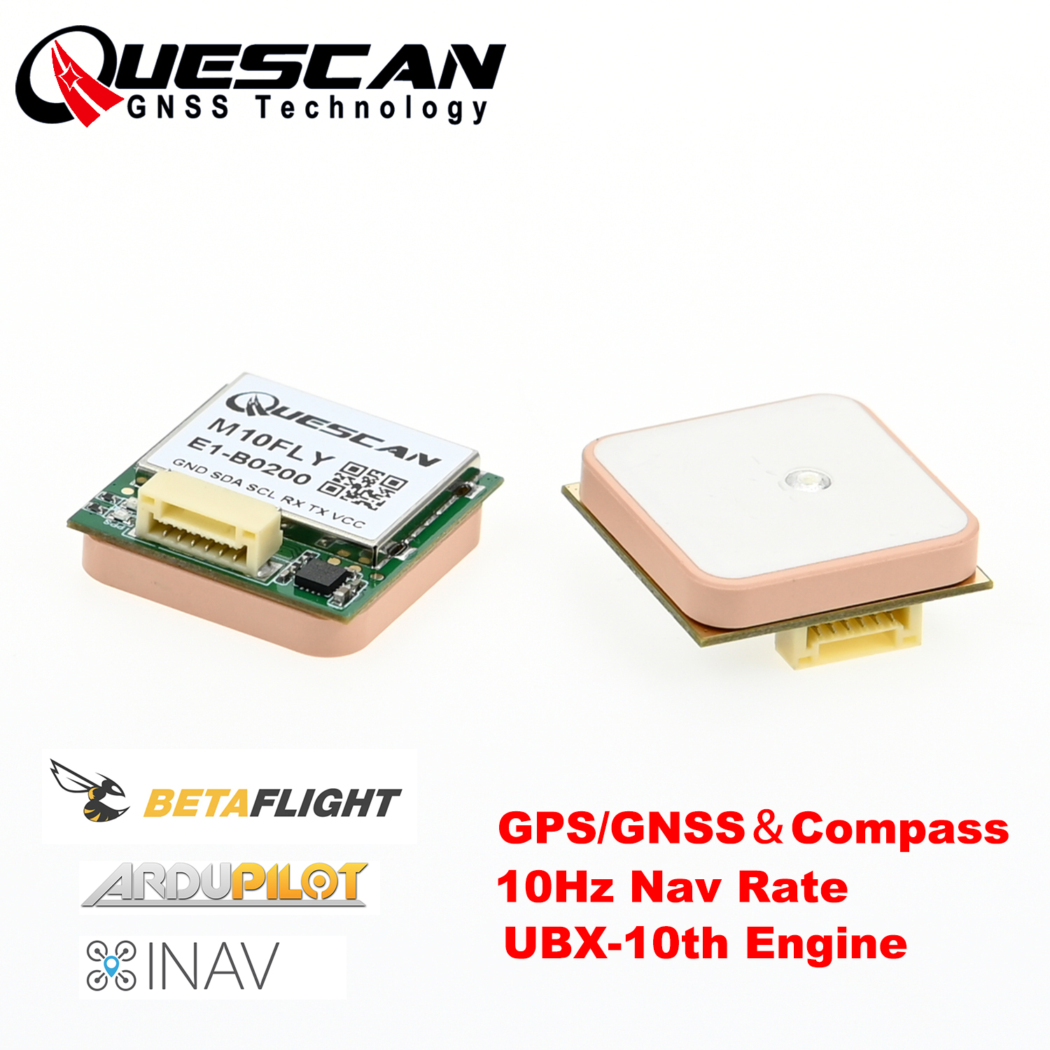 Quescan 25mm*25mm M10FLY 10Hz  - Drone Gps Module avaliação e preço