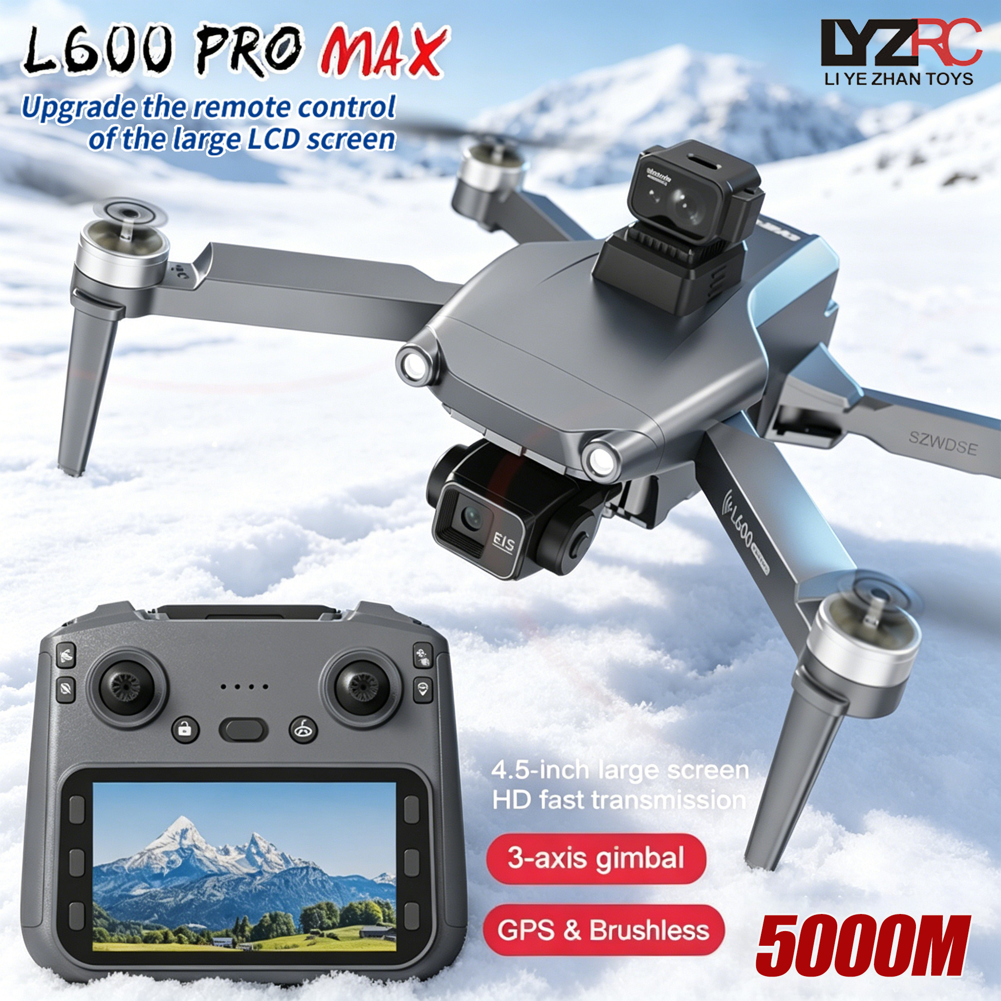 L600 MAX GPS Drone Professiona - Drone Gimbal avaliação e preço