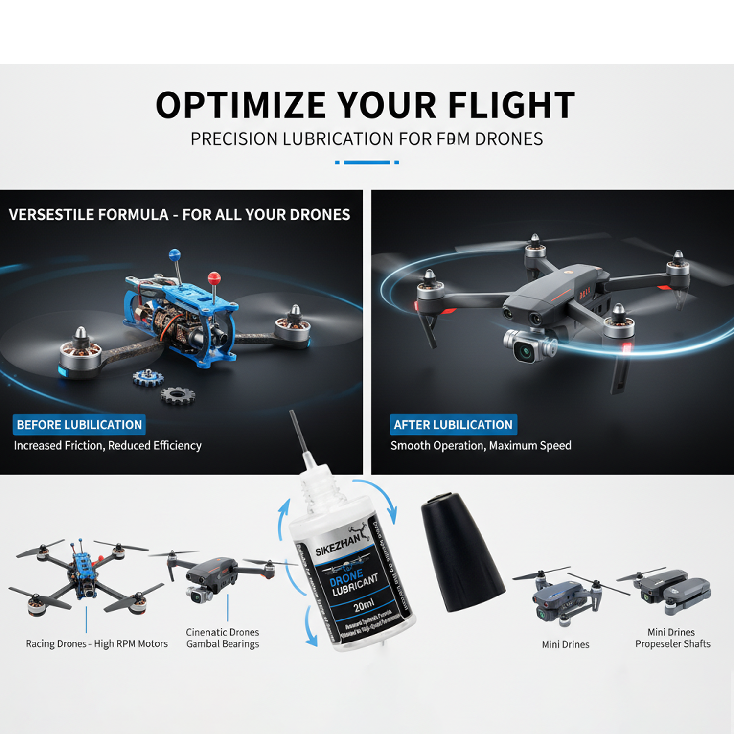 Micro Drone Motor Bearing Lubr - Drone Motor avaliação e preço