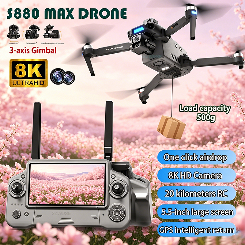 2026 New 8K Dual Camera Drone  - Drone Gps Module avaliação e preço