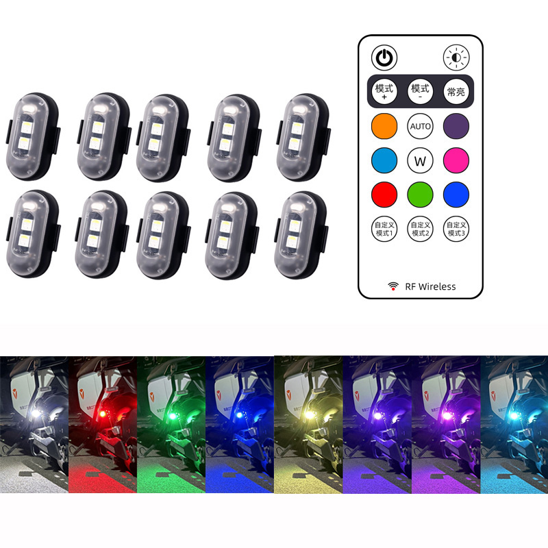 10x 4x 8Colors Wireless LED Dr - Drone Led Light avaliação e preço
