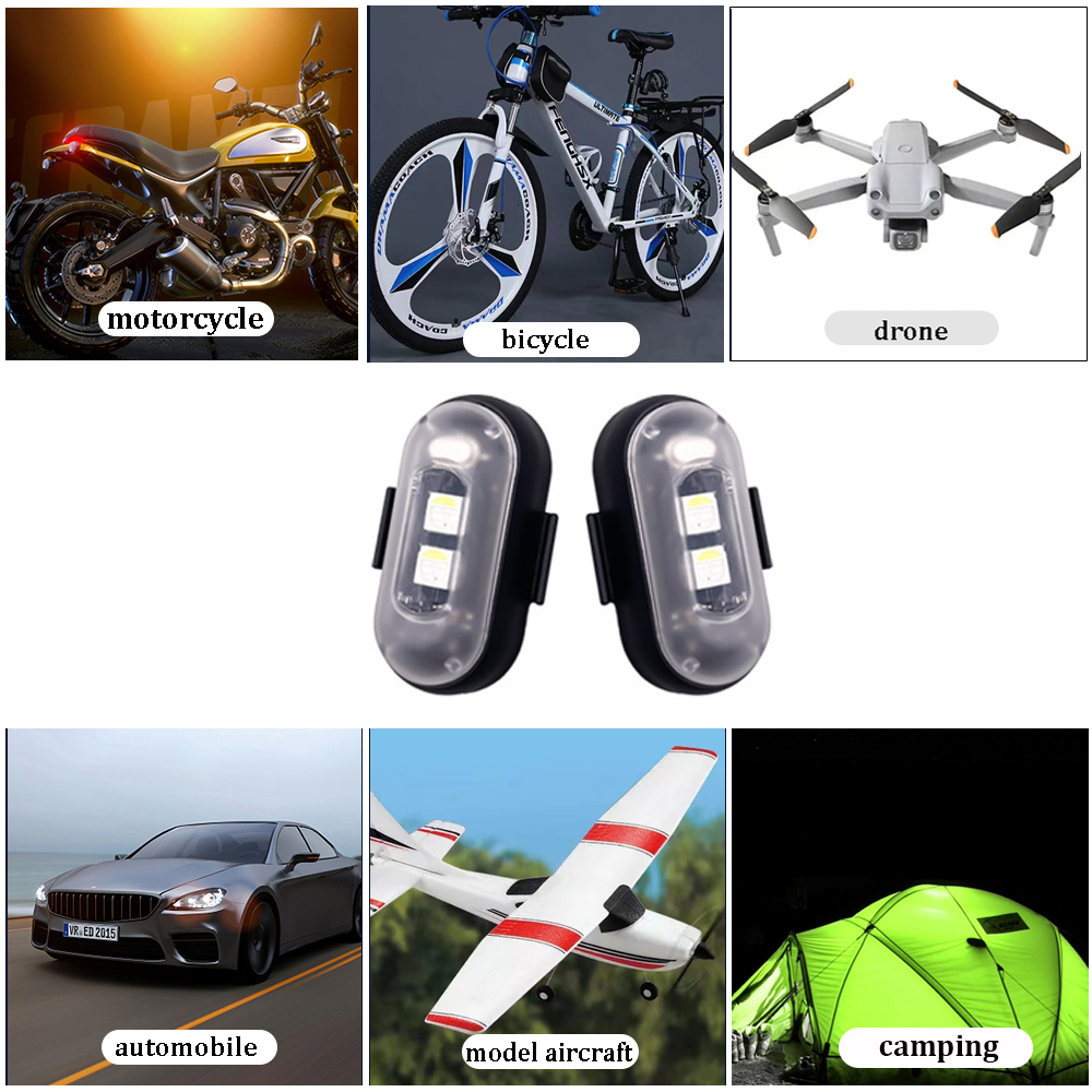 10x 4x 8Colors Wireless LED Dr - Drone Led Light avaliação e preço