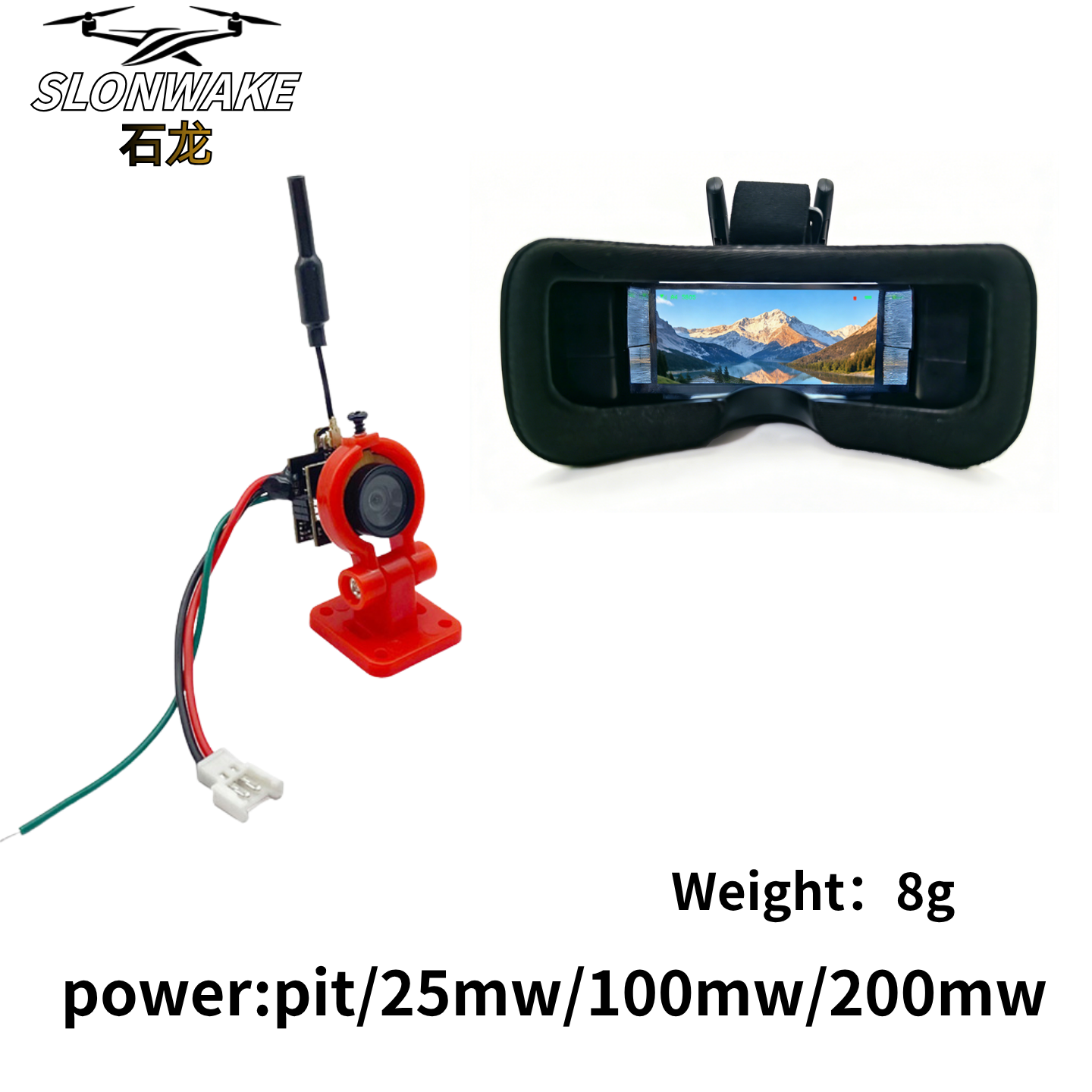 Slonwake 5.8G 48CH 200mW FPV D - Drone Camera avaliação e preço