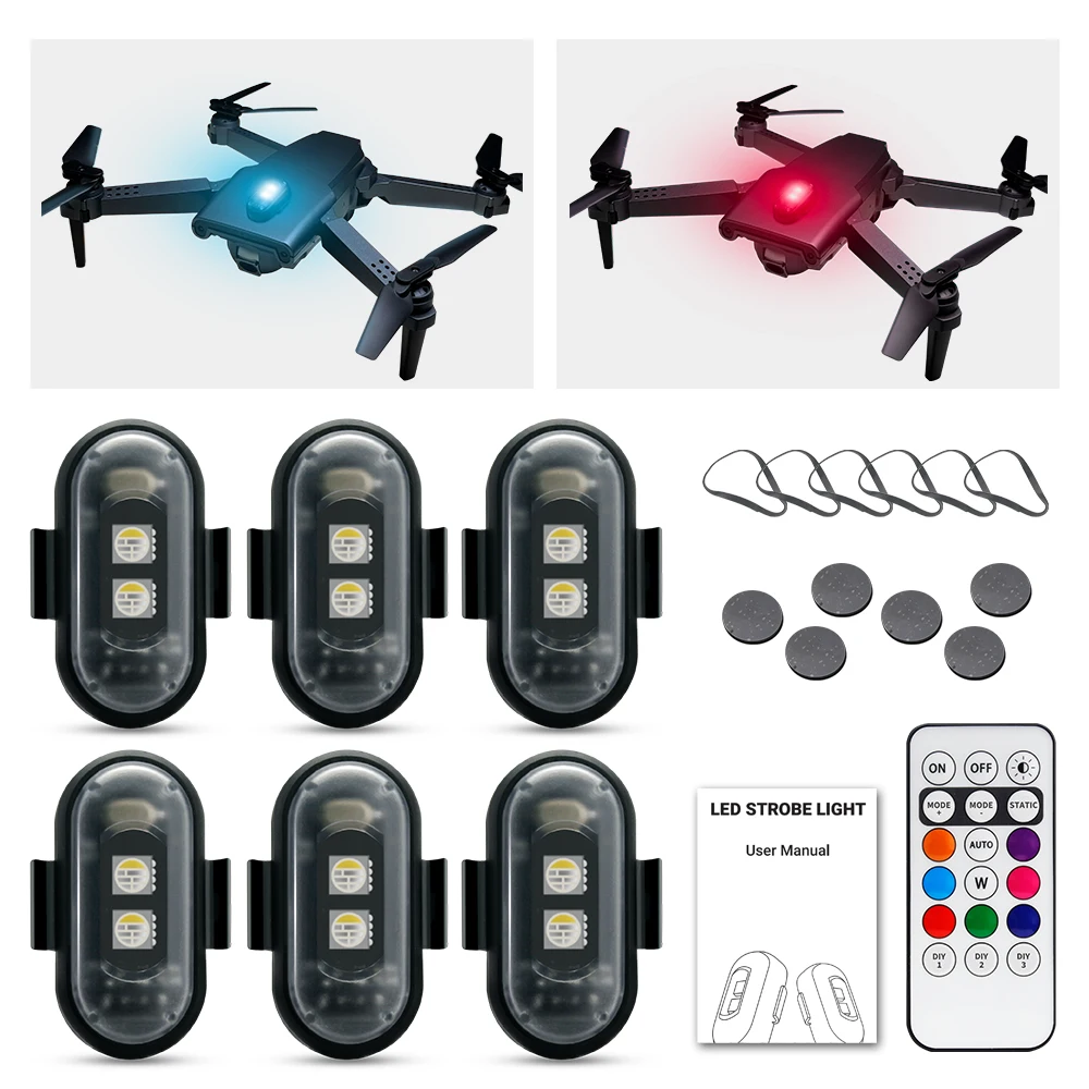 Motorcycle Strobe Light, APP C - Drone Led Light avaliação e preço