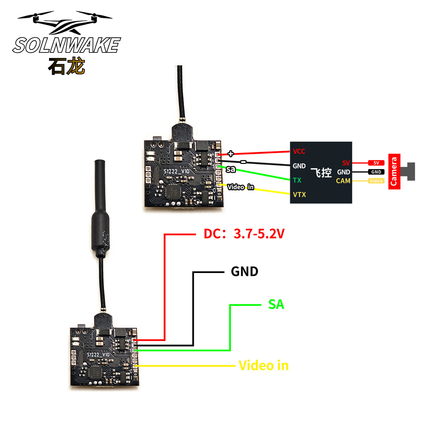 SLONWAKE Nano 5.8G 48CH 200mW  - Drone Frame avaliação e preço