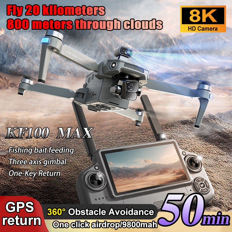 SJRC KF100 MAX 8K UHD Photo HD - Drone Gimbal avaliação e preço