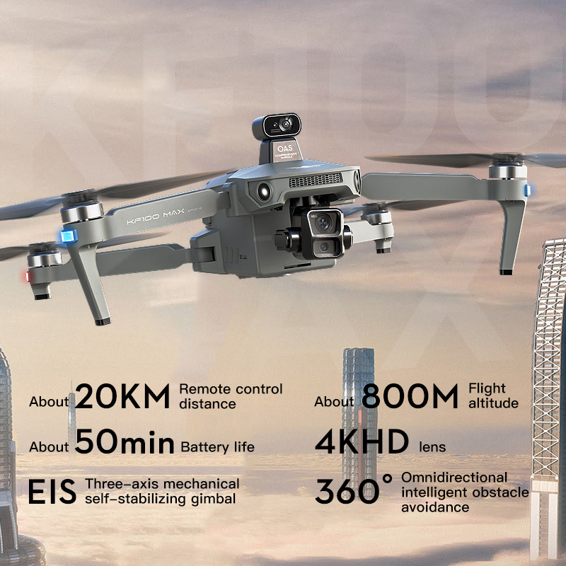 SJRC KF100 MAX 8K UHD Photo HD - Drone Gimbal avaliação e preço