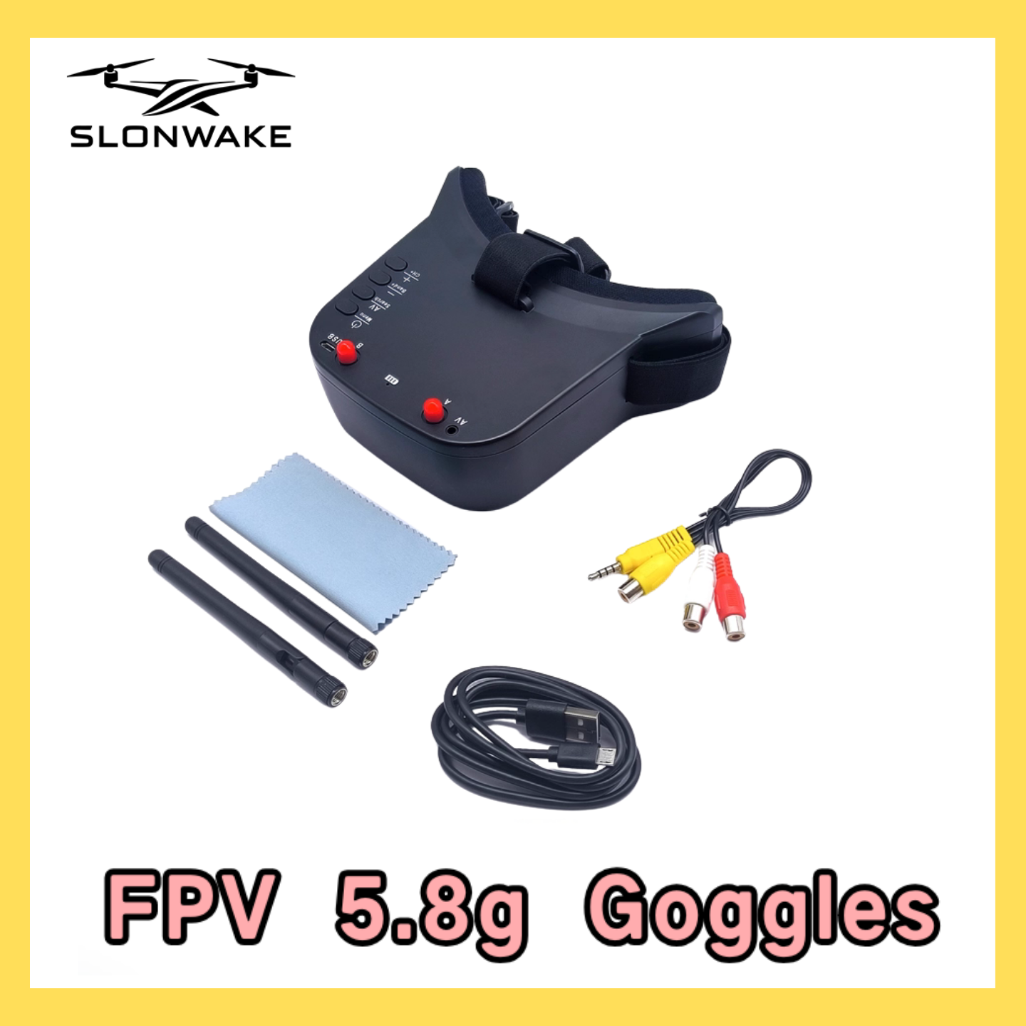 SLONWAKE 5.8G 48CH FPV 400mw V - Drone Frame avaliação e preço