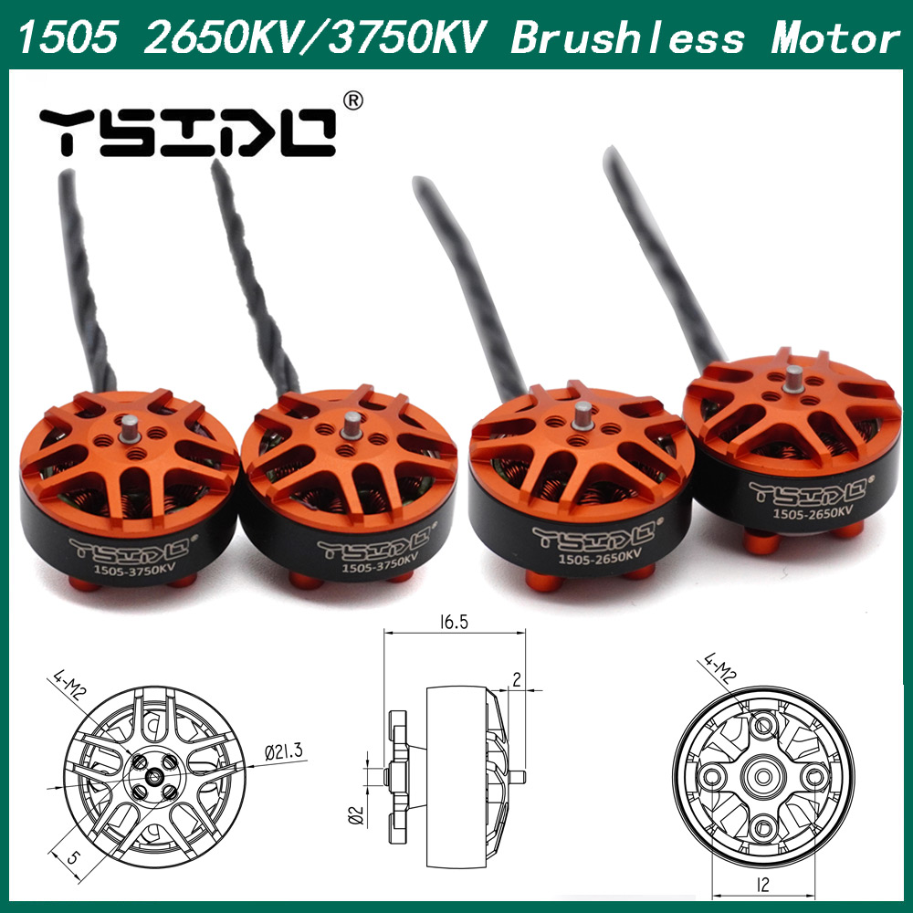 4PCS YSIDO 1505 2650KV 3750KV  - Drone Compass avaliação e preço
