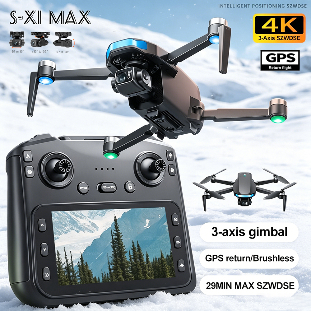 New S-X1 MAX Drone GPS 8K Prof - Drone Gps Module avaliação e preço