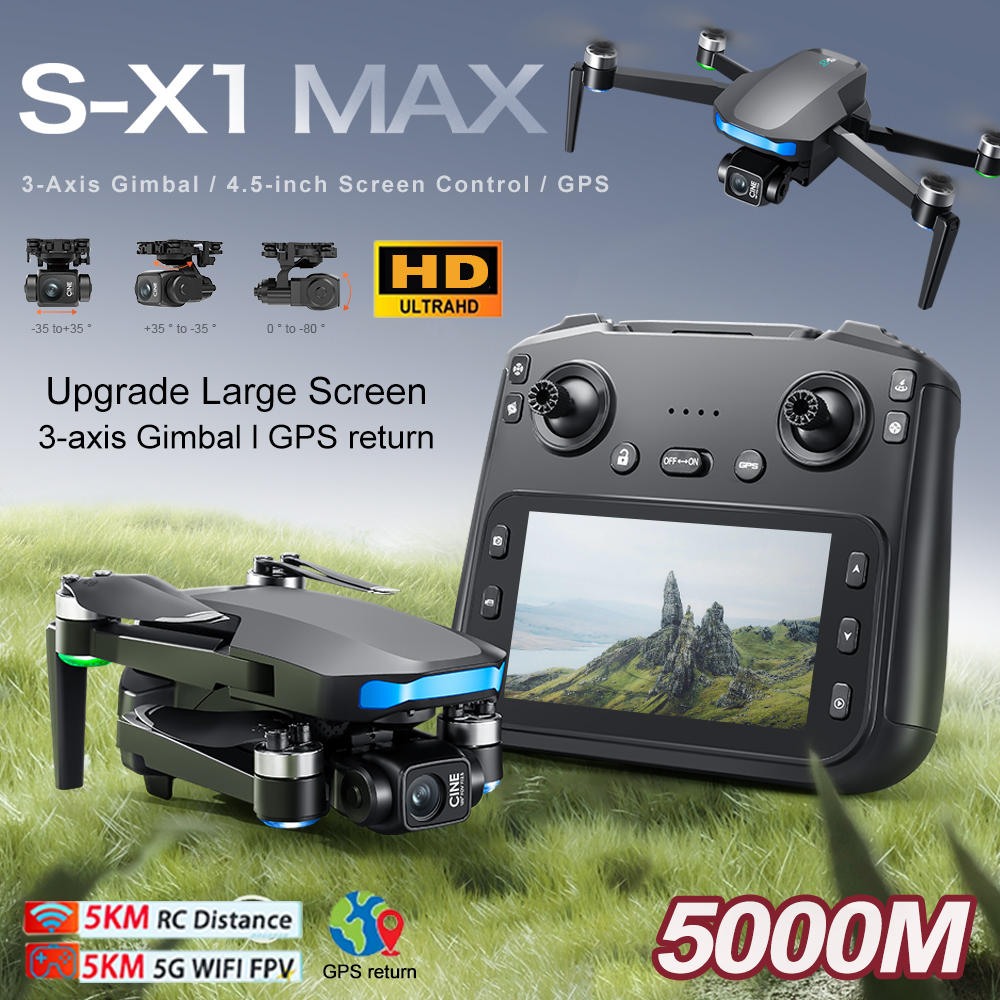 New S-X1 MAX Drone GPS 8K Prof - Drone Gps Module avaliação e preço