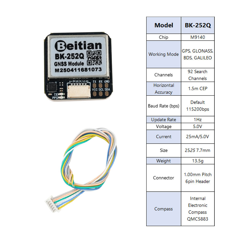 Beitian BK-252Q GPS GNSS Modul - Drone Gps Module avaliação e preço