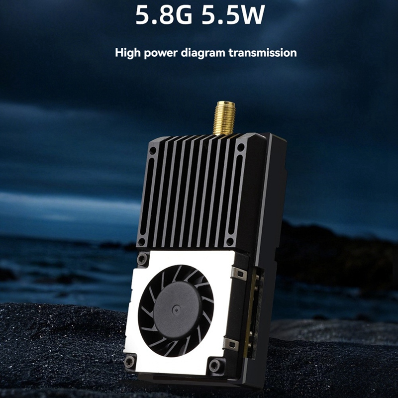 5.8G 5.5W VTX 64CH High Power  - Drone Transmitter avaliação e preço